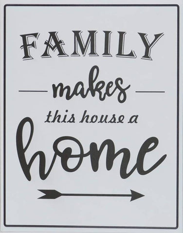 Metal Wall House Vintage Decor Sign Family names a House Home 35  x 45 cm