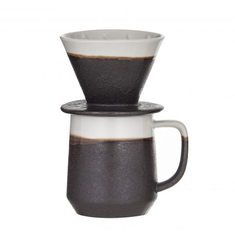 Leaf & Bean Roma Reactive Glaze Pour Over Coffee with Cup 340ml