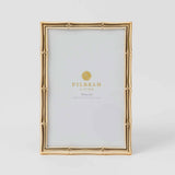 Pilbeam Bambury Premium Quality Metal Bamboo Style Picture Photo Frame Gold