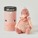 Les Déglingos Soft Toy Big Simple Pomelos the Pink Ostrich in Box 33cm