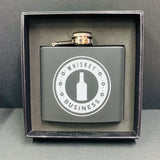 TND Reserved For Dad Whiskey & Business Metal Hip Flask 2 choices