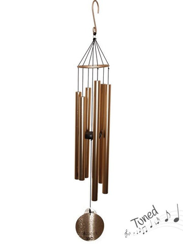 Nature Melody Rose Gold Tuned Wind Chime "Natures Melody" 6 Tube 100cm