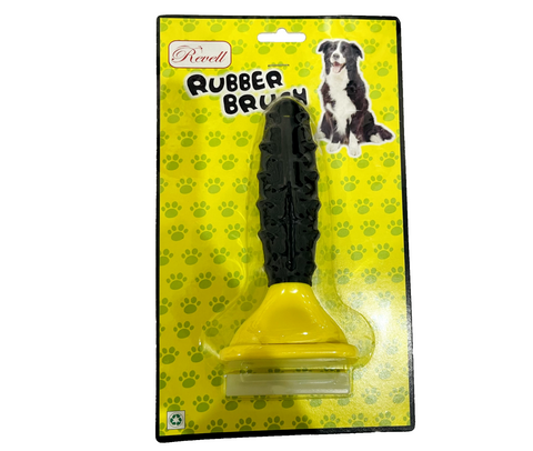 Pet Care Rubber Brush Fine Hair Grooming Pet Dog Cat Rabbit Comb 8x17cm L