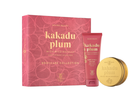Maine Beach Kakadu Plum Duo Gift Set Hand Nail Cream 100ml & Body Mousse 150ml