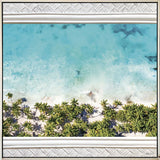 Kelly Lane Bahamas Beach Shadow Frame Gold Black Edge 100 x100 cm House Home