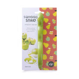 IS GIFT Squiggly Snack Peeler Food Slicer Kitchen Tool in Green 21 x 2.5 cm