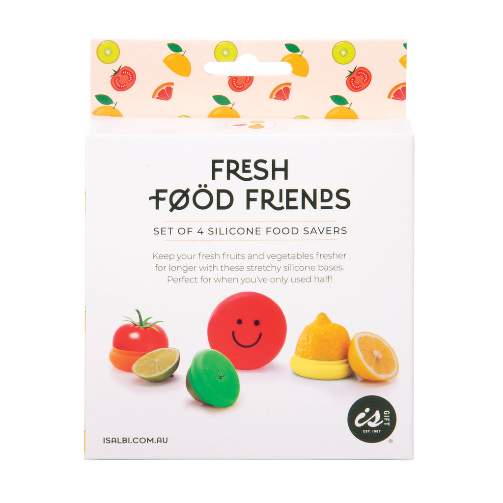 IS GIFT Fresh Food Friends Silicone Food Covers Set of 4 in Multicolour