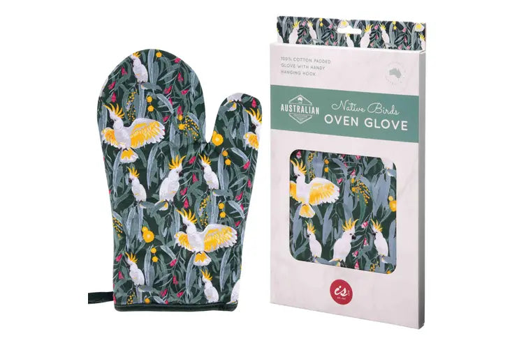 IS Gift Australian Collection Single Oven Glove ­Birds Pattern