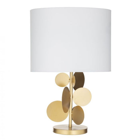 Amalfi TALISMAN Side Table Lamp Sleek Silhouette in Gold 30 x 30 x 55 cm