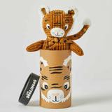 Les Déglingos Soft Toy Big Simple Speculos the Brown Tiger in Box 33cm