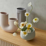 Pilbeam Pure Colour Ceramic Vase Decor Abstract Instagram Grey White Tromso