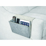 Kikkerland Sofa Pocket Felt Material Room Organiser Storage Grey 83 x 27 cm