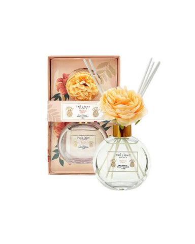 Twilight Reed Diffuser w Flower in Tropical Fruit Yellow 120 ml