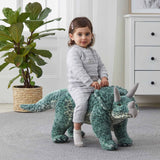 Jiggle and Giggle Large Standing Dinosaur Triceratops 35 cm H hold 100kg
