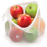 IS GIFT Reusable White Mesh Produce Bag Set of 3