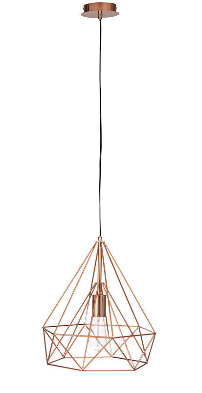 New Amalfi "Geo" Copper Metal Pendant Light 150cm