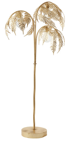 New Amalfi "Palm" Gold Floor Lamp 186cm